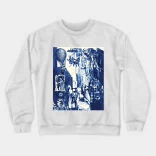 BACK OF THE BOOKSHELF Podcast Collage Crewneck Sweatshirt